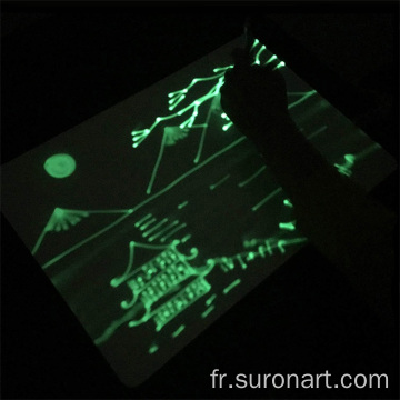 Planche à dessin fluorescente Magic Freeze Light avec stylo